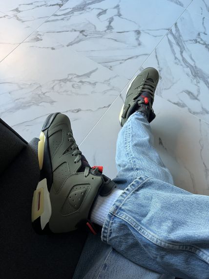 Кросівки Jordan 6 x Travis Scott Retro Olive весна / літо / осінь 2035 | Зображення 8