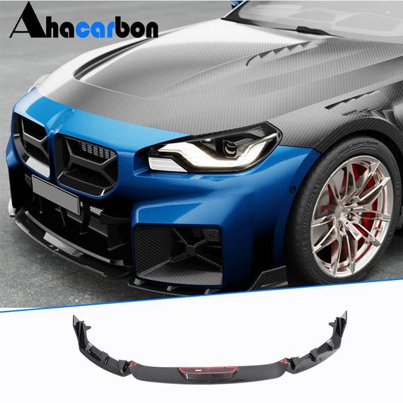 Накладка на передній бампер Lip V2 (для G87, Карбон) для BMW 2 серія G42 2021- рр