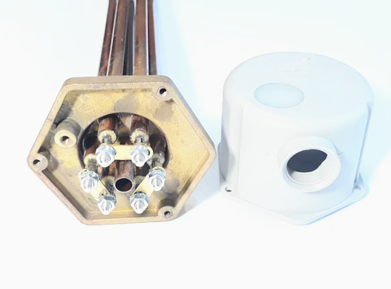 Блок Тэнов 7500w с резьбой 1,5" 380V Thermowatt (Италия) | Зображення 2