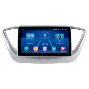 Штатна магнітола 9" Lesko для Hyundai Solaris II 2017-2020 6/128Gb 4G Wi-Fi GPS Top Хюндай