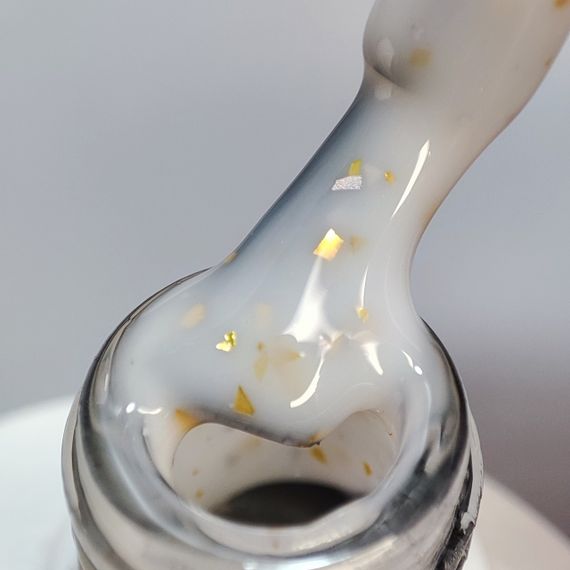 Crystal base Mi #2 (молочна база із золотою поталлю) 8мл | Зображення 2