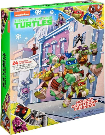 Адвент-календар Черепашки-ніндзя Teenage Mutant Ninja Turtles Advent Calendar оригінал Playmates Toys | Зображення 3