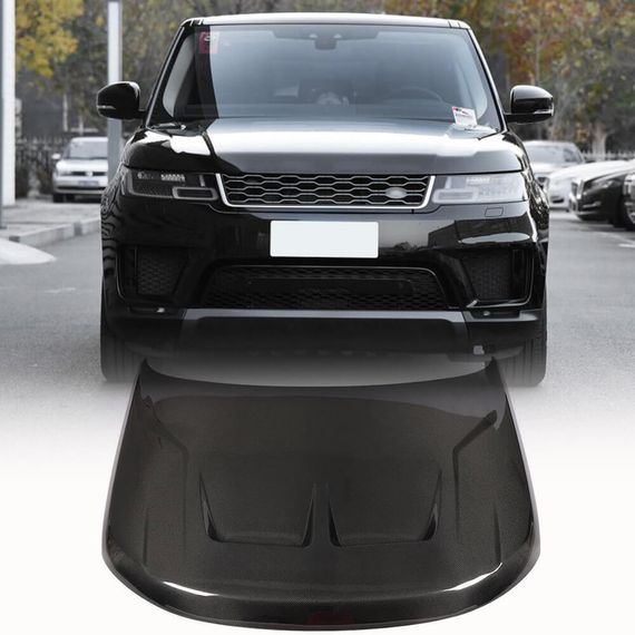 Капот (2018-2022, Карбон) для Range Rover Sport