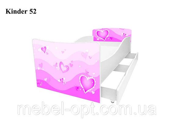 Детская кровать Kinder 52 Love, с ящиком для белья | Зображення 1