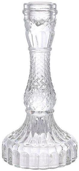 Набір 12 скляних свічників "Crystal Glass" 17см