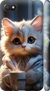 Чохол на Xiaomi Redmi 6A Білий кіт "5646m-1531-2448"