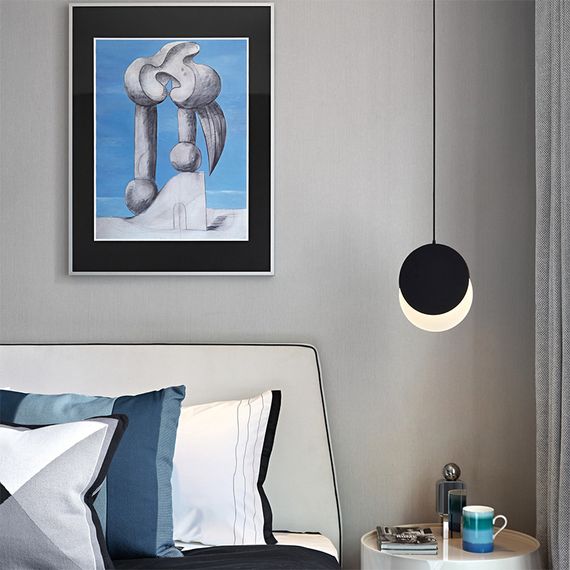 Люстра світлодіодна підвісна LED світильник для квартири на стелю лед 26673 Чорний 30-200х18х10 см. | Зображення 3