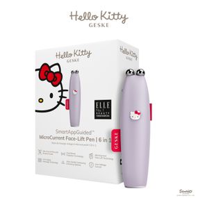 Микротоковая ручка для подтяжки кожи лица GESKE MicroCurrent Face-Lift Pen 6в1, Фиолетовый