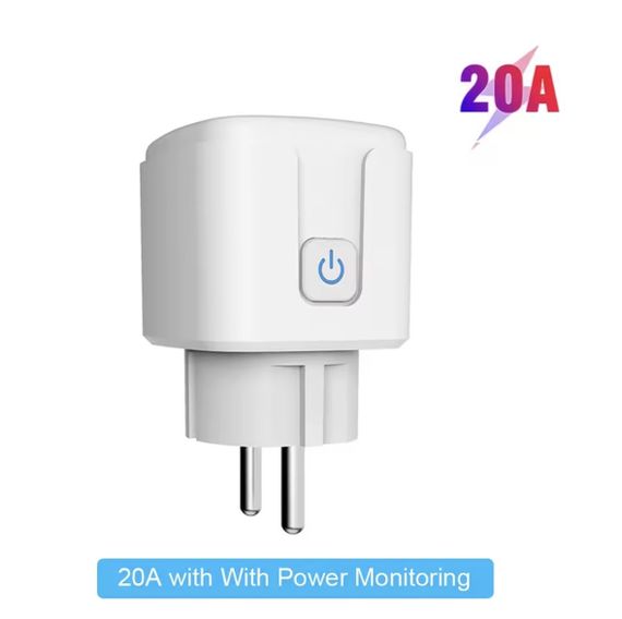 Розумна розетка Tuya ZigBee 20A EU з моніторингом енергоспоживання (працює тільки через ZigBee шлюз) | Зображення 6
