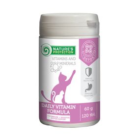 Вітаміни Nature's Protection Daily Vitamins Formula для зміцнення імунітету котів 120 табл