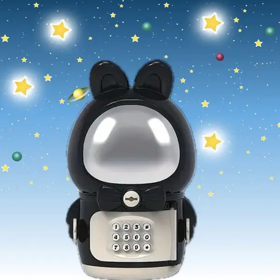 Детская электронная Копилка Сейф Космонавт с кодовым замком Little Space Rabbit Piggy Bank | Зображення 2