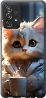 Чехол на Samsung Galaxy A72 A725F White cat из пластика FCh_095974