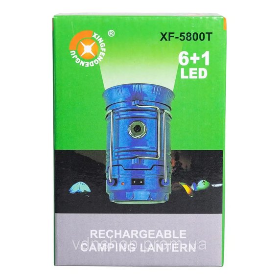 Ліхтар кемпінговий світлодіодний 36 Вт з USB зарядкою, ручкою та підвісом • Світильник туристичний HP-DT-1GOLD | Зображення 8