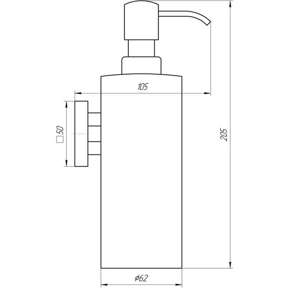 Дозатор для рідкого мила Globus Lux SQ 9432 | Зображення 1