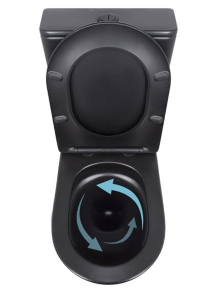 Унітаз підлоговий Qtap Scorpio Ultra Quiet з сидінням Slim Duroplast/ Soft-close/ Quick Release QT14226088AMB | Зображення 5