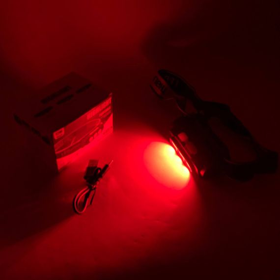 Налобний ліхтар для сто PLD-2119B-XPE+2COB(white+red), Налобний акумуляторний ліхтар на голову XA-81 | Зображення 1