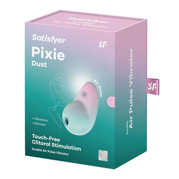 Вакуумный стимулятор с вибрацией Satisfyer Pixie Dust Mint/Pink | Зображення 5