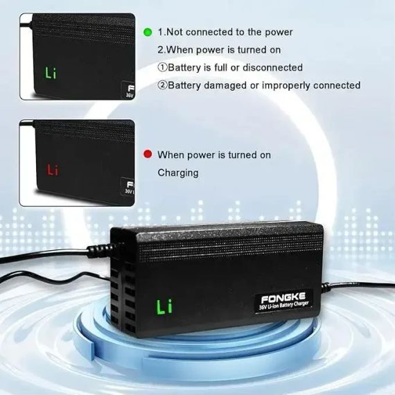 Зарядний пристрій Fongke 36V 2A для електросамокатів Ninebot і Xiaomi — швидкий універсальний | Зображення 6