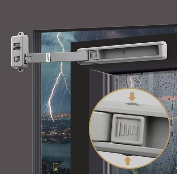 Дитячий обмежувач відкриття вікна, Замок-обмежувач для пластикових вікон | Зображення 5