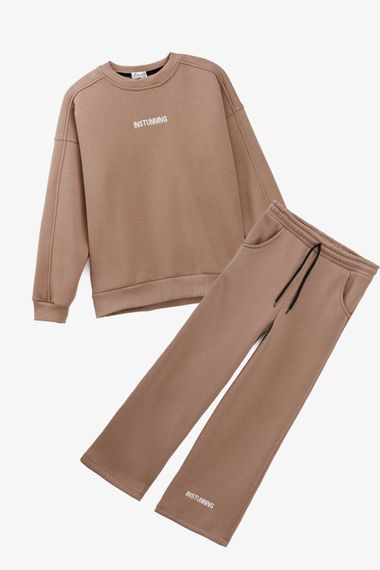 Костюм світшот+штани для дівчинки Benini 241180 128 см Кавовий shop (2000990795113) | Зображення 7
