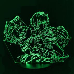 Акриловий світильник-нічник Дилюк 2 зелений tty-n001298