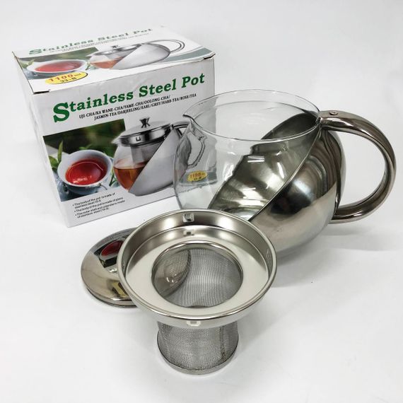 Заварник UNIQUE UN-1164 1.10 л, Чайник заварювальний скляний якісний на кухню, Гарний заварник | Зображення 8