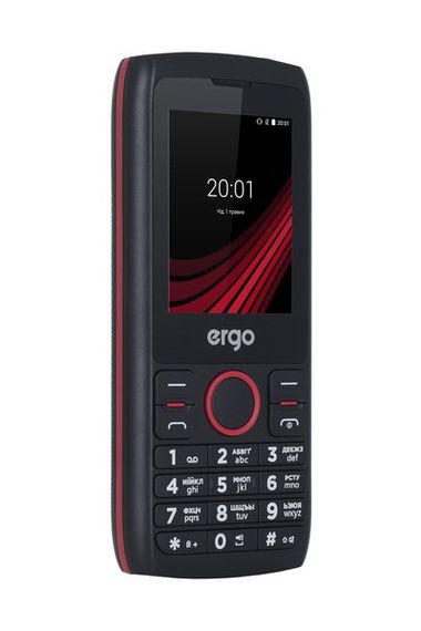 Мобільний телефон ERGO F247 FLASH Dual Sim Black | Зображення 1