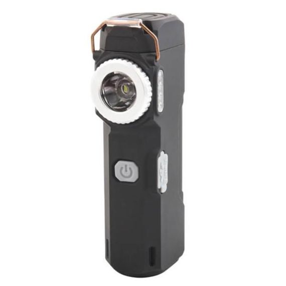 Зажигалка с фонариком аккумуляторная с индикатором заряда MULTIFUNCTIONAL D51-SMD Черная