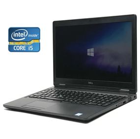 Ноутбук Б-клас Dell Latitude 5580 / 15.6" (1920x1080) IPS / Intel Core i5-7200U (2 (4) ядра по 2.5 - 3.1 GHz) / 8 GB DDR4 / 128 GB SSD / Intel HD Graphics 620 / WebCam / Win 10 Pro б/в