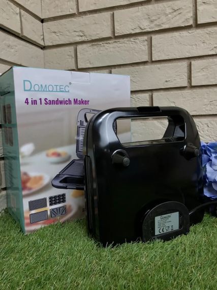 Вафельница-сендвичница 4в1 Domotec SI-234B 1200w | Зображення 1