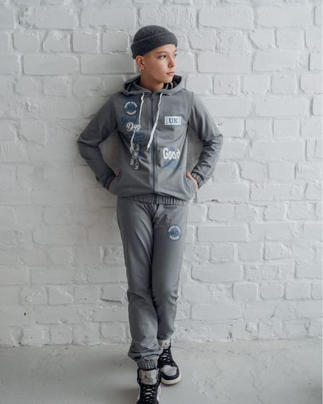 Костюм для хлопчика (підлітковий) Носи своє 134 Сірий (p-4608-83795) | Зображення 2