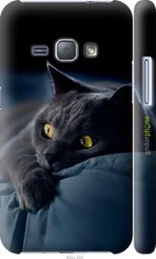 Чохол на Samsung Galaxy J1 (2016) Duos J120H Димчастий кіт "825c-262-2448"