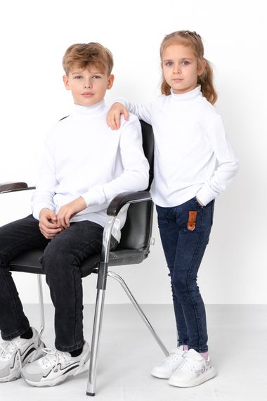 Водолазка дитяча (підліткова) Носи своє 128 Білий (p-7597-63781) | Зображення 1