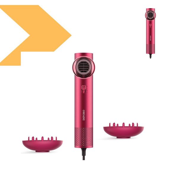 Професійний стайлер для волосся 5в1 Матовий Червоний XPRO у шкіряному кейсі (46404-_596) | Зображення 1