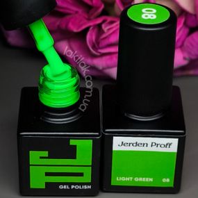 Гель-лак Jerden Proff №08 (світло-зелений) 5 мл
