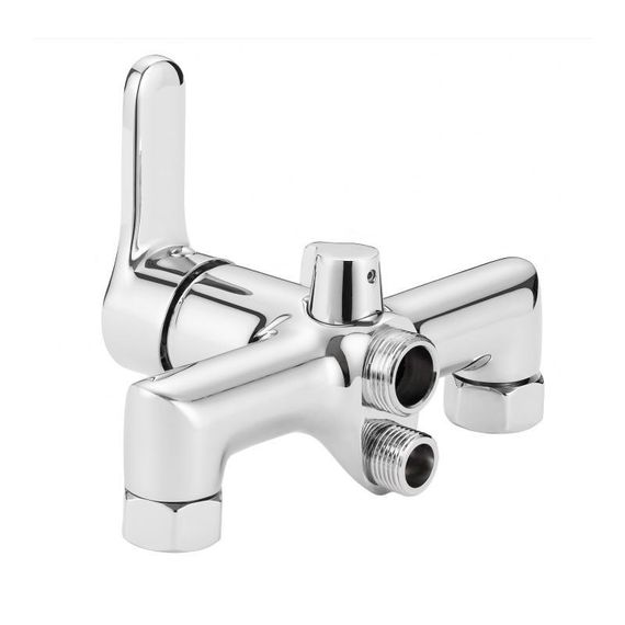 Смеситель латунный для ванны Lidz Astra 005 с поворотным изливом (c душевым гарнитуром) (k35) LDAST005CRM48088 Chrome | Зображення 7