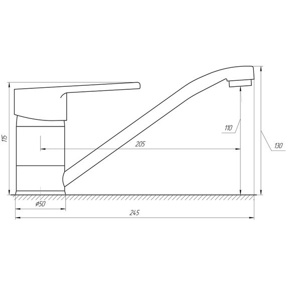 Змішувач для кухні DOMINO BLITZ DBC-203 | Зображення 1