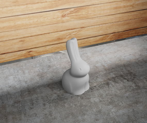 Cтатуэтка Абстрактный кролик. Белая | Зображення 1