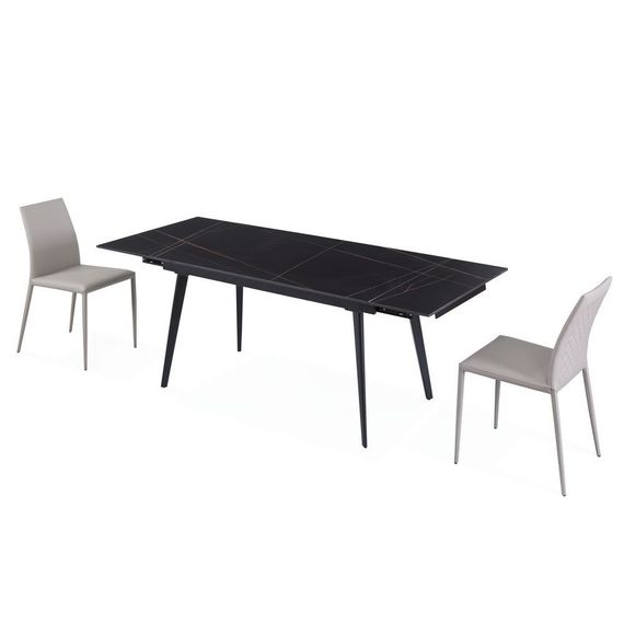 Стол раскладной Concepto HUGO LOFTY BLACK КЕРАМИКА 140-200 см | Зображення 2
