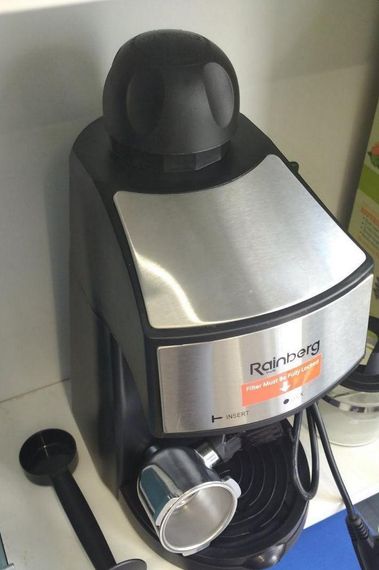 Кавоварка ріжкова Espresso Rainberg RB-8111 з капучинатором | Зображення 2