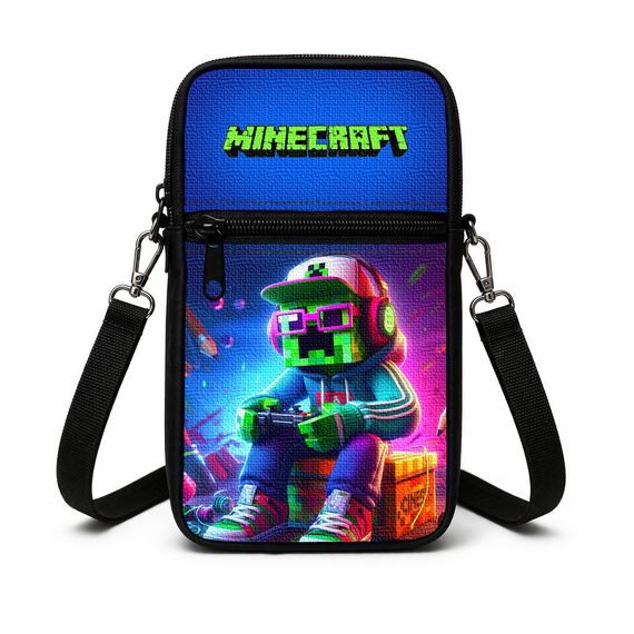 Сумка-чохол для телефону Minecraft,дитяча сумка через плече, водонепроникна міні-сумка (4782)