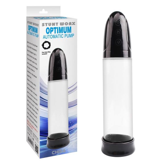 Автоматичний вакуумний насос Chisa Optimum Automatic Pump для пеніса Sex Aura