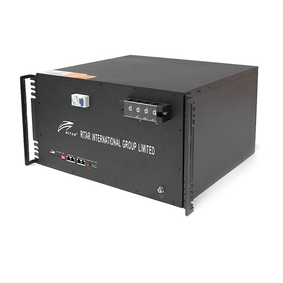Аккумуляторная батарея Ritar LiFePO4 51.2V 150A h 7680W h BMS100A@16S монтажа | Зображення 1