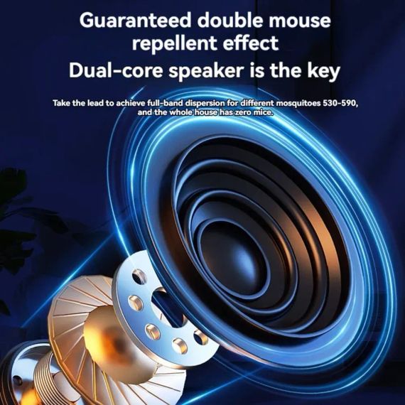 Ультразвуковой репеллент от насекомых Siurn с двумя динамиками, USB-питание, 3 режима, черный | Зображення 5