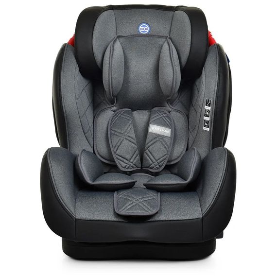Автокрісло ME 1057 BASTION Dark Gray дитяче, група 1-2-3, isofix, темно-сірий, льон+шкіра. | Зображення 1