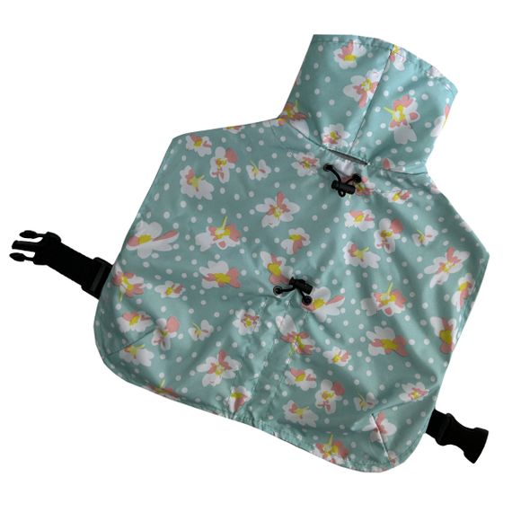 Дощовик плащ квіточки м'ятний 3 | Зображення 2