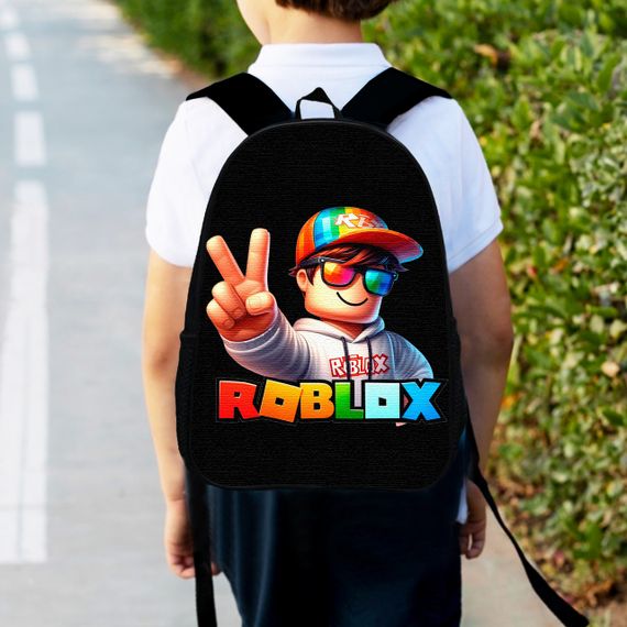 Рюкзак детский Роблокс 34х27 см ранец Roblox городской c принтом для мальчика (00500)
