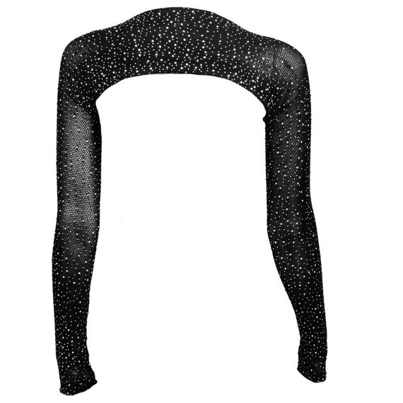 Болеро у сіточку зі стразами CalExotics Shoulder Shrug, чорний | Зображення 4