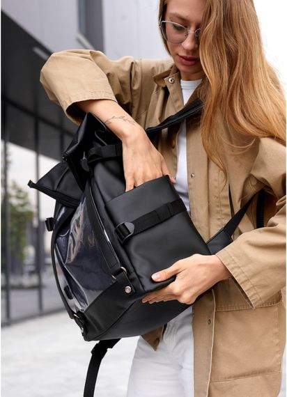 Жіночий рюкзак Sambag ROLLTOP HACKING чорний 41 x 30 x 16 см (24460001) | Зображення 1