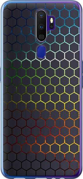 Чехол на Oppo A5 2020 Переливающиеся соты "498u-1888-17620"